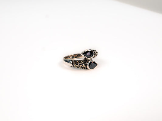 Inel din Argint 925 cu Onix Negru #1 - Marime 7.5