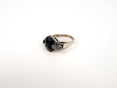 Inel din Argint 925 cu Onix Negru #3 - Marime 7