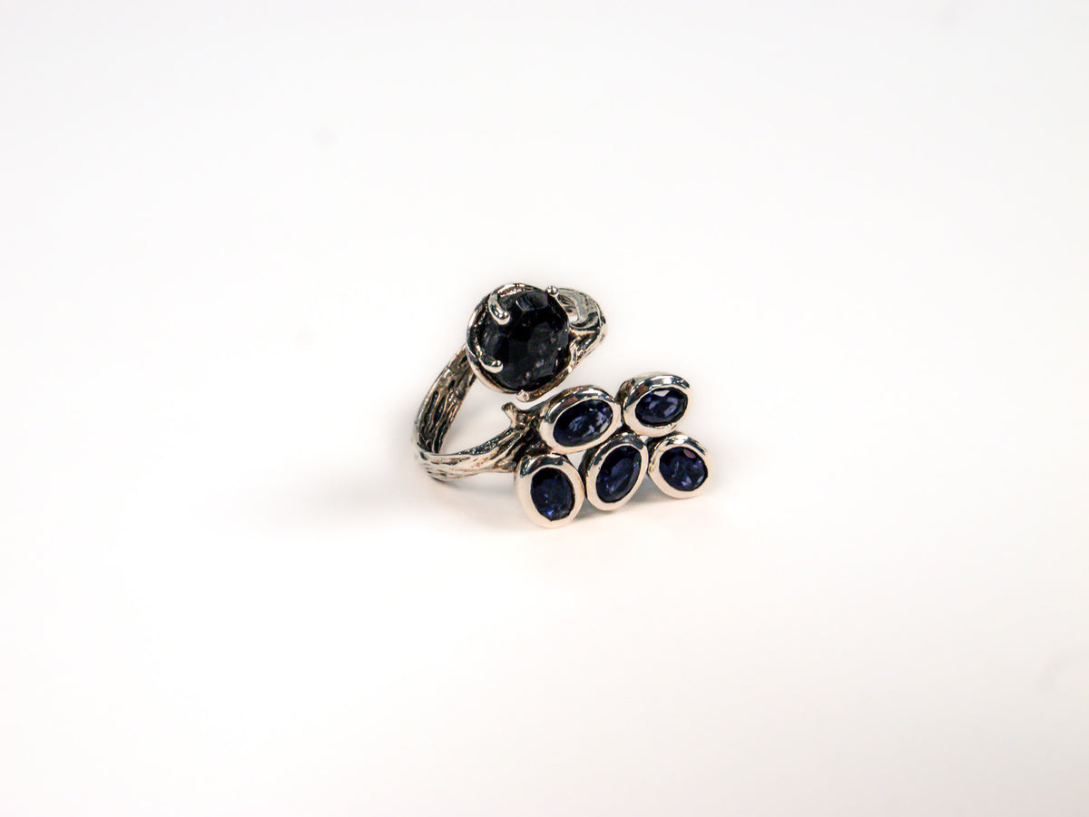 Inel din Argint 925 cu Safir Albastru - Marime 9.5
