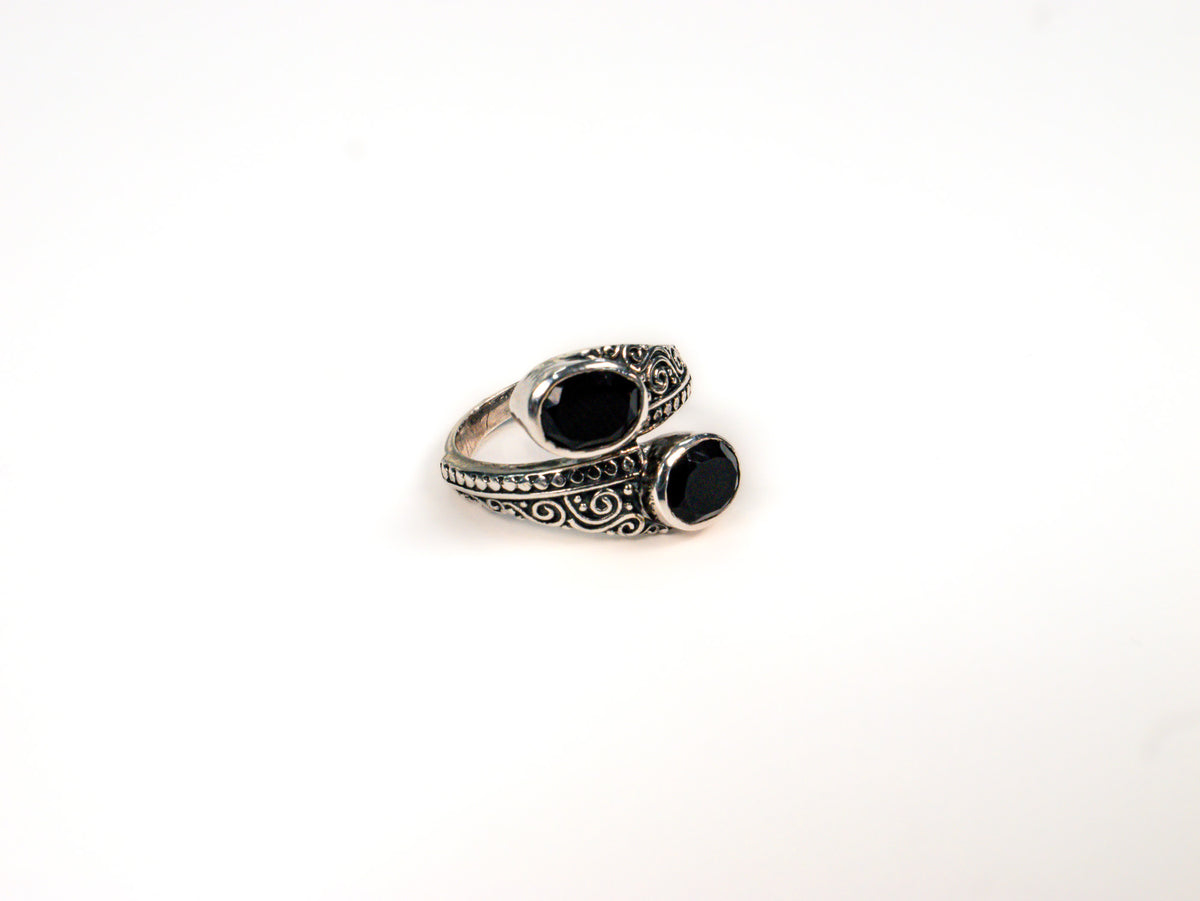 Inel din Argint 925 cu Onix Negru #3 - Marime 7