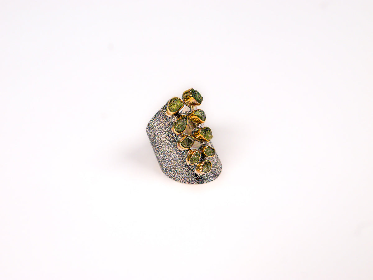 Inel din Argint 925 cu Peridot Verde #1 - Marime 9