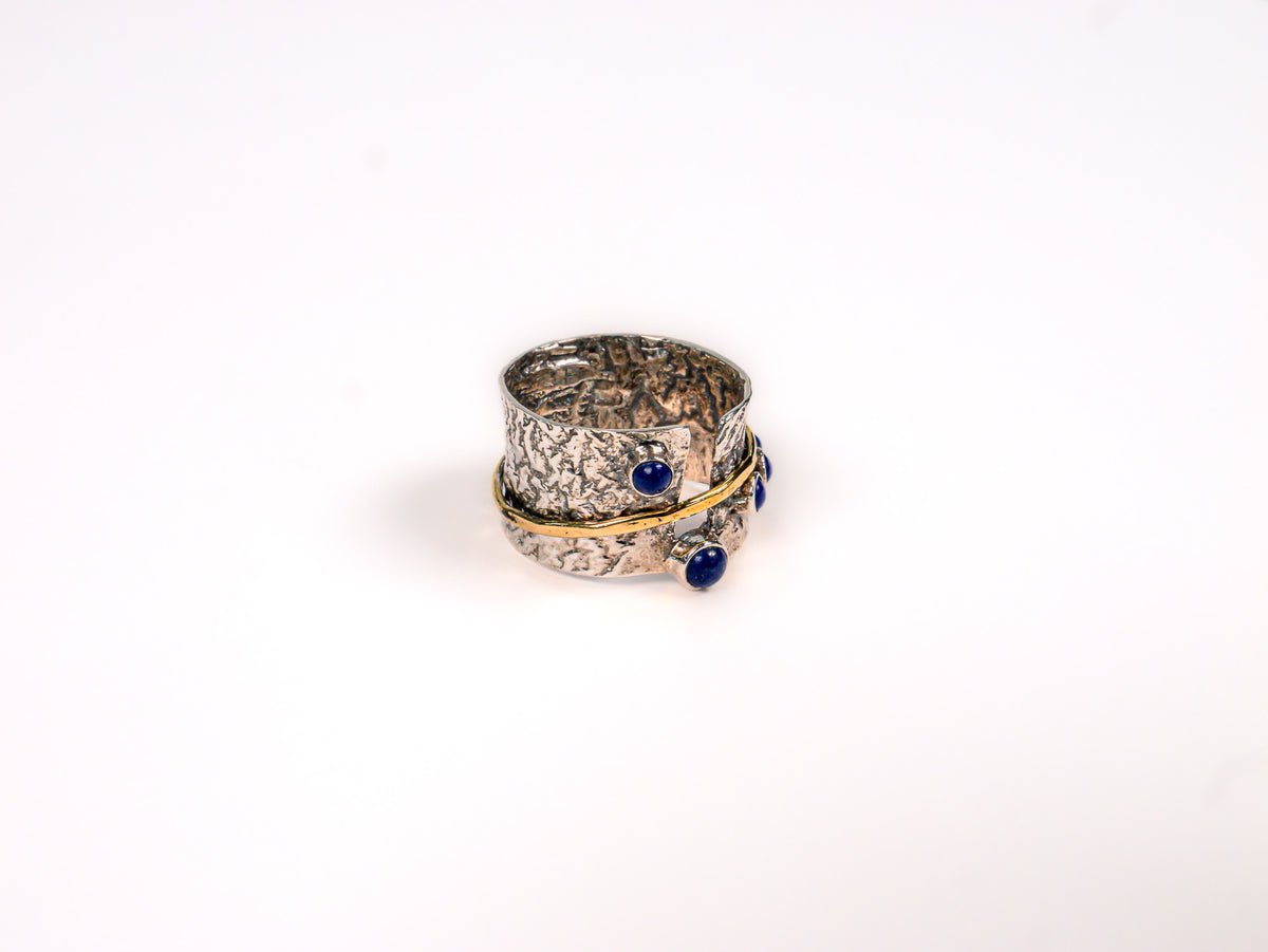 Inel din Argint 925 cu Lapis Lazuli Albastru - Marime 8 si 9