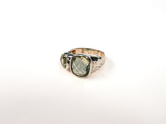 Inel din Argint 925 cu Ametist Verde #3 - Marime 8