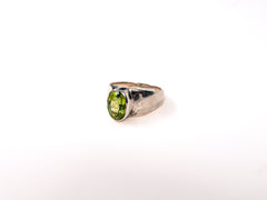 Inel din Argint 925 cu Peridot Verde - Marime 10
