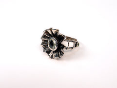 Inel din Argint 925 cu Ametist Verde #4 - Marime 8