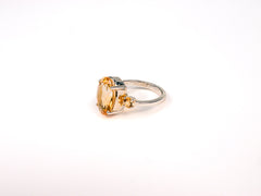 Inel din Argint 925 cu Citrin #5 - Marime 9