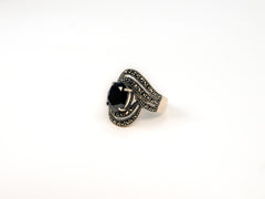 Inel din Argint 925 cu Onix Negru #3 - Marime 8.5