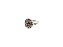 Inel din Argint 925 cu Email Multicolor - Marime 8.5