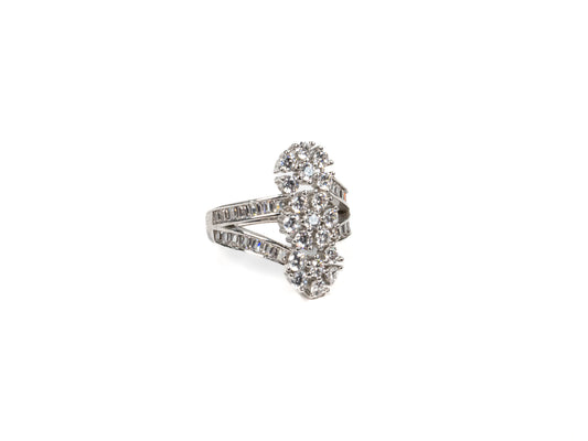 Inel din Argint 925 cu Zirconia Alb #1 - Marime 7.5