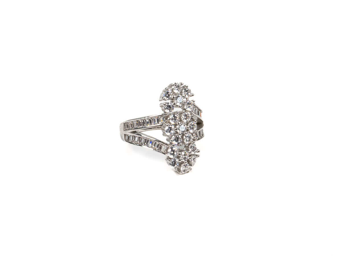 Inel din Argint 925 cu Zirconia Alb #1 - Marime 7.5