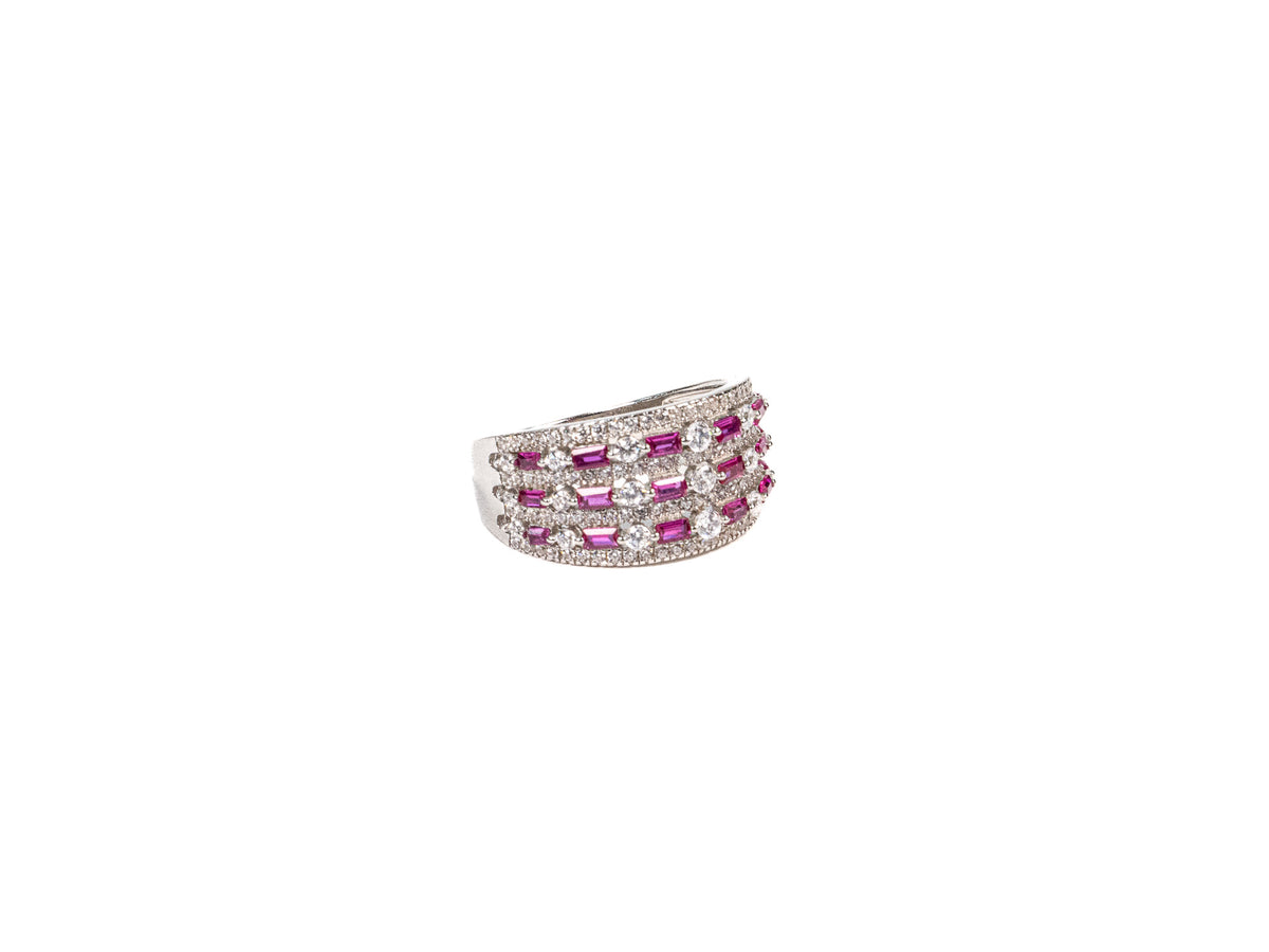 Inel din Argint 925 cu Zirconia Alb #2 - Marime 8