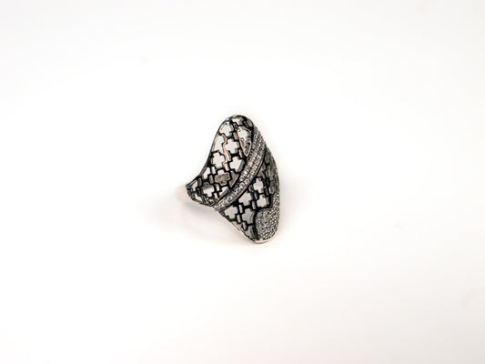 Inel din Argint 925 cu Zirconia Incolor #2 - Marime 8.5