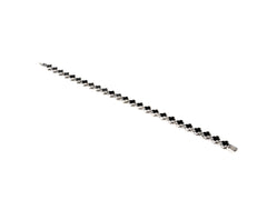 Bratara din Argint 925 - cu Onix - Fixa - 180mm x 5mm - Negru