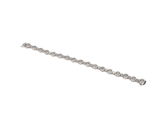 Bratara din Argint 925 - cu Zirconia - Fixa - 180mm x 5mm - Incolor #2