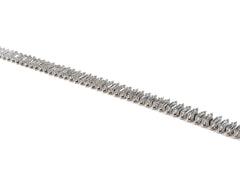 Bratara din Argint 925 - cu Zirconia - Fixa - 180mm x 5mm - Incolor #4