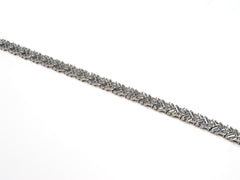 Bratara din Argint 925 - cu Zirconia - Fixa - 180mm x 5mm - Incolor #5