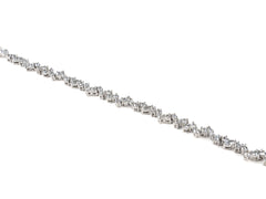 Bratara din Argint 925 - cu Zirconia - Fixa - 190mm x 5mm - Incolor #6