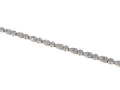 Bratara din Argint 925 - cu Zirconia - Fixa - 190mm x 5mm - Incolor #7