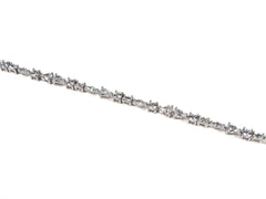 Bratara din Argint 925 - cu Zirconia - Fixa - 180mm x 5mm - Incolor #10