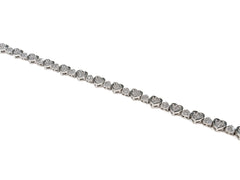 Bratara din Argint 925 - cu Zirconia - Fixa - 180mm x 5mm - Incolor #12