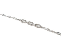 Bratara din Argint 925 - cu Zirconia - Reglabila - 190mm x 10mm - Incolor #2