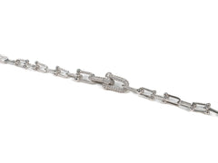 Bratara din Argint 925 - cu Zirconia - Fixa - 180mm x 5mm - Incolor #15
