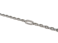 Bratara din Argint 925 - cu Zirconia - Fixa - 170mm x 10mm - Incolor