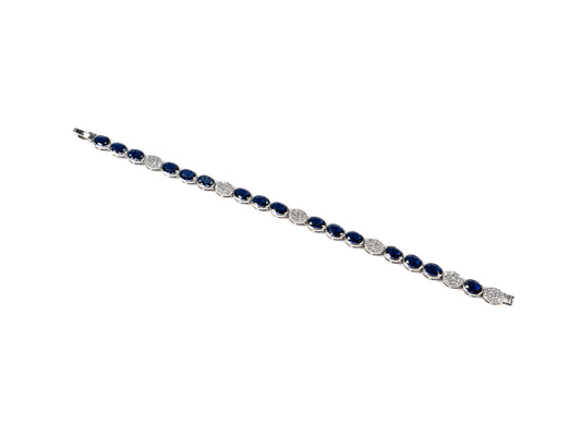 Bratara din Argint 925 - cu Zirconia - Fixa - 190mm x 5mm - Alb #2