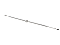 Bratara din Argint 925 - cu Zirconia - Reglabila - 200mm x 5mm - Incolor #4