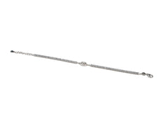 Bratara din Argint 925 - cu Zirconia - Reglabila - 200mm x 5mm - Incolor #6