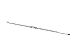 Bratara din Argint 925 - cu Zirconia - Reglabila - 200mm x 5mm - Incolor #7