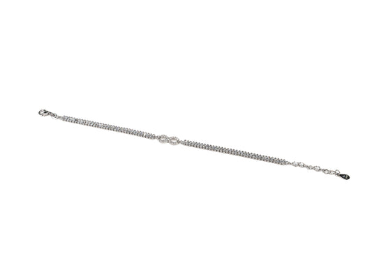 Bratara din Argint 925 - cu Zirconia - Reglabila - 200mm x 5mm - Incolor #8