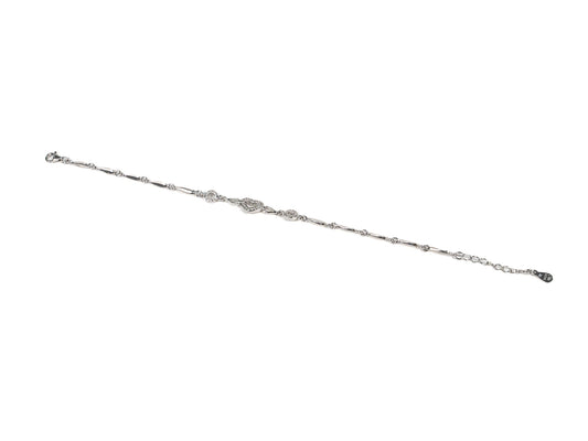 Bratara din Argint 925 - cu Zirconia - Reglabila - 200mm x 5mm - Incolor #11