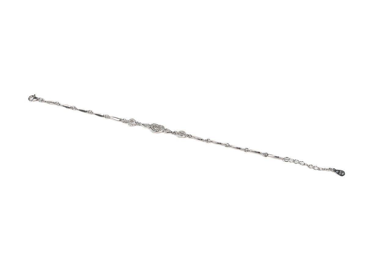 Bratara din Argint 925 - cu Zirconia - Reglabila - 200mm x 5mm - Incolor #11