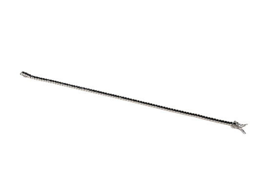 Bratara din Argint 925 - cu Zirconia - Fixa - 200mm x 2mm - Negru