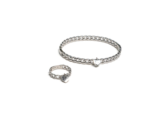 Bratara din Argint 925 - Fixa - 60 Q/ Inel -6 x 5mm - Argintiu