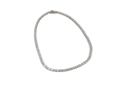 Lantisor din Argint 925 - cu Zirconia - Fixa - 400mm x 3mm - Incolor #2