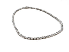 Lantisor din Argint 925 - cu Zirconia - Fixa - 400mm x 3mm - Incolor #2