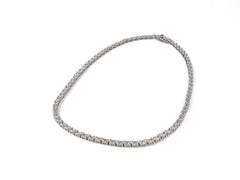 Lantisor din Argint 925 - cu Zirconia - Fixa - 400mm x 3mm - Incolor #2