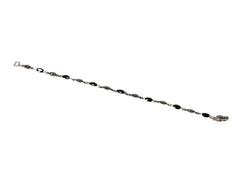 Bratara din Argint 925 - cu Onix - Fixa - 195mm x 4mm - Negru