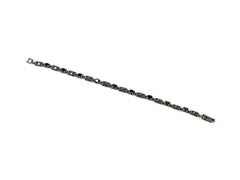 Bratara din Argint 925 - cu Onix - Fixa - 190mm x 5mm - Negru #1