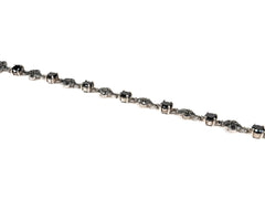 Bratara din Argint 925 - cu Onix - Fixa - 185mm x 7mm - Negru