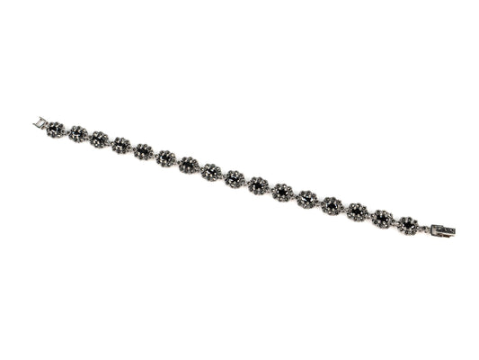 Bratara din Argint 925 - cu Onix - Fixa - 195mm x 9mm - Negru