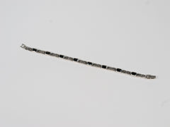 Bratara din Argint 925 - cu Onix - Fixa - 190mm x 5mm - Negru #2