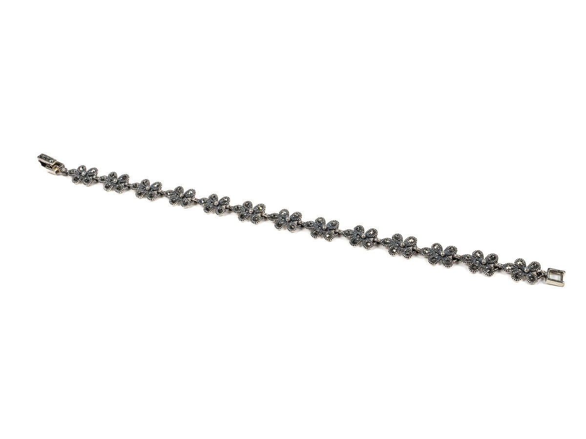 Bratara din Argint 925 - cu Marcasite - Fixa - 195mm x 8mm #1