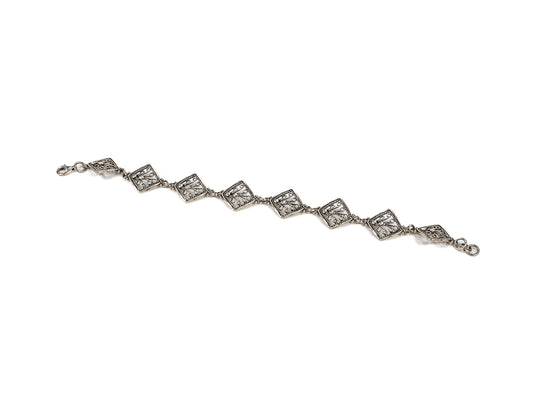 Bratara din Argint 925 - Reglabila - 190mm x 15mm - Argintiu