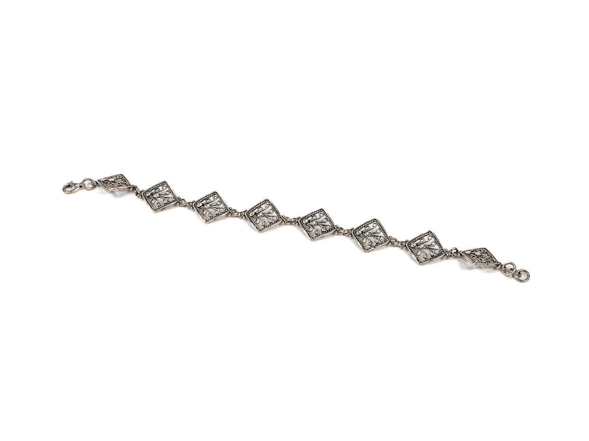Bratara din Argint 925 - Reglabila - 190mm x 15mm - Argintiu