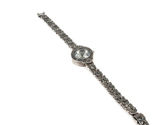 Bratara din Argint 925 - cu Marcasite - Fixa - 200mm x 20mm - Argintiu #1