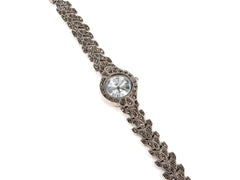 Bratara din Argint 925 - cu Marcasite - Fixa - 195mm x 20mm - Argintiu #1