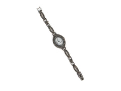 Bratara din Argint 925 - cu Marcasite - Fixa - 170mm x 20mm - Argintiu